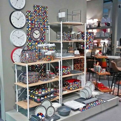 HOME Set De Basket Textile (2 Pièces) (25 X 16 X 35 Cm) 4 HOME Set De Basket Textile (2 Pièces) (25 X 16 X 35 Cm) – Image 2