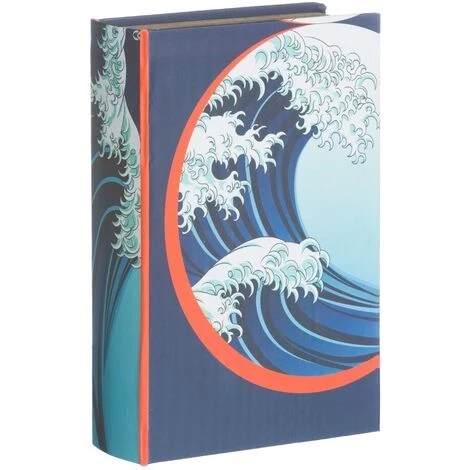 LOLA HOME Lot De 2 Boites à Livres Oceans En Tissu Et Bois, Dm 7 LOLA HOME Lot De 2 Boites à Livres Oceans En Tissu Et Bois, Dm – Image 5