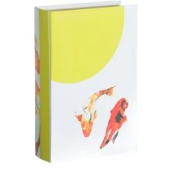 LOLAHOME Lot De 2 Boîtes à Livres Poisson En Tissu Et Bois, Dm -Petit rangement Soldes Magasin 50058160 3