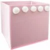 ATMOSPHERA Bac De Rangement à Pompons - Longueur 29, Largeur 29, Hauteur 29cm - Rose -Petit rangement Soldes Magasin 50277678 1