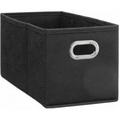 FIVE SIMPLY SMART Lot De 2 Boîtes De Rangement Largeur 15 X Hauteur 31 Cm - Gris Anthracite - Largeur 15, Longueur 31, Hauteur 15cm - Gris Foncé -Petit rangement Soldes Magasin 50402361 2