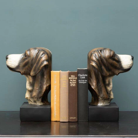 Serre-livre Chehoma Résine Chien Marron 32x21x42cm - Marron 3 Serre-livre Chehoma Résine Chien Marron 32x21x42cm - Marron