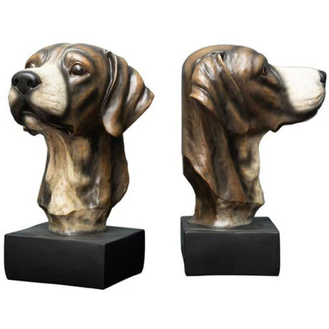 Serre-livre Chehoma Résine Chien Marron 32x21x42cm - Marron 4 Serre-livre Chehoma Résine Chien Marron 32x21x42cm - Marron – Image 2
