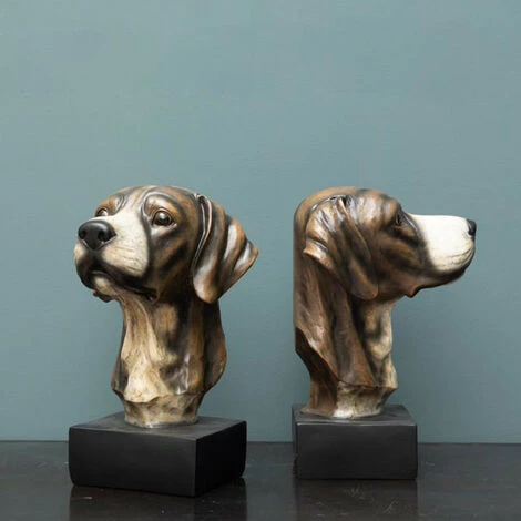 Serre-livre Chehoma Résine Chien Marron 32x21x42cm - Marron 5 Serre-livre Chehoma Résine Chien Marron 32x21x42cm - Marron – Image 3