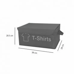 MEUBLETMOI Lot De 4 Boîtes De Rangement Gris Avec Couvercle 100% Nylon - SPACE - Gris 11 MEUBLETMOI Lot De 4 Boîtes De Rangement Gris Avec Couvercle 100% Nylon - SPACE - Gris -Petit rangement Soldes Magasin 50603522 5