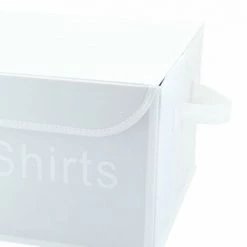 MEUBLETMOI Lot De 4 Boîtes De Rangement Blanc Avec Couvercle 100% Nylon - SPACE - Blanc -Petit rangement Soldes Magasin 50603542 3