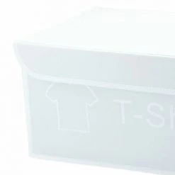 MEUBLETMOI Lot De 4 Boîtes De Rangement Blanc Avec Couvercle 100% Nylon - SPACE - Blanc -Petit rangement Soldes Magasin 50603542 4