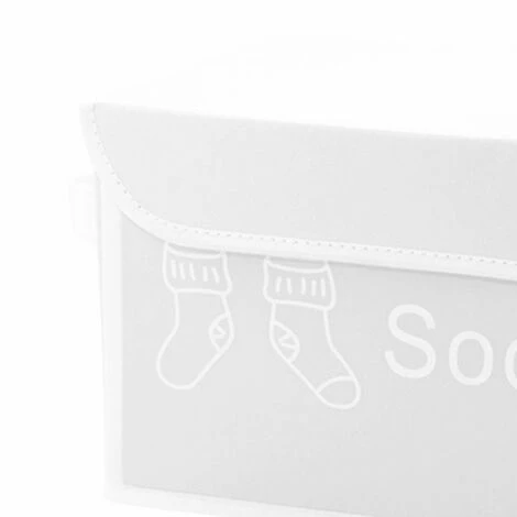 MEUBLETMOI Lot De 4 Boîtes De Rangement Blanc Avec Couvercle 100% Nylon - SPACE - Blanc 6 MEUBLETMOI Lot De 4 Boîtes De Rangement Blanc Avec Couvercle 100% Nylon - SPACE - Blanc – Image 4