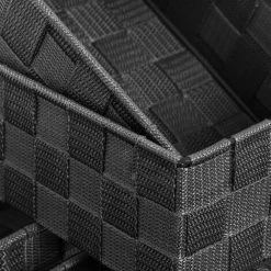 LOLA HOME Lot De 7 Paniers De Rangement En Polypropylène Gris -Petit rangement Soldes Magasin 50679150 3