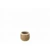 DANSMAMAISON Panier Rond Bord Blanc Papier Marron - L 17 X L 17 X H 13,5 Cm - Marron -Petit rangement Soldes Magasin 50716268 1