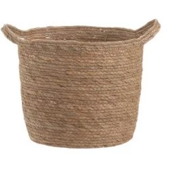 LOLA HOME Lot De 3 Paniers Tressés En Fibre Naturelle Avec Anses -Petit rangement Soldes Magasin 50735833 2