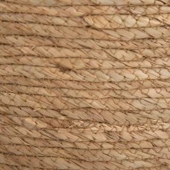 LOLA HOME Lot De 3 Paniers Tressés En Fibre Naturelle Avec Anses -Petit rangement Soldes Magasin 50735833 5