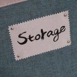 LOLA HOME Lot De 6 Corbeilles En Polyester Aigue-marine Et Corbeilles Avec Anses -Petit rangement Soldes Magasin 50736006 2