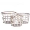 LOLA HOME Lot De 3 Paniers En Rotin Blanc Tressé 2 LOLA HOME Lot De 3 Paniers En Rotin Blanc Tressé -Petit rangement Soldes Magasin 50736240 1