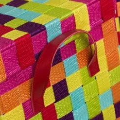 LOLA HOME Lot De 3 Paniers à Linge Tressés En Polypropylène Multicolore -Petit rangement Soldes Magasin 50736444 4