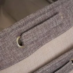 LOLA HOME Lot De 3 Paniers Et 3 Paniers En Polyester Beige Avec Anses -Petit rangement Soldes Magasin 50736627 3