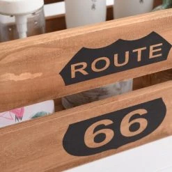 MOBILI REBECCA Rebecca Mobili Lot De 4 Caisses Boites Bois Marron Shabby Vintage 15x35x22 -Petit rangement Soldes Magasin 50897128 5