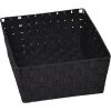 TENDANCE - Panier De Rangement Panière De Dressing Tressée Noir L 31.5 X P 39 X H 15 Cm - Noir -Petit rangement Soldes Magasin 50907537 1