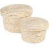 COMPACTOR Lot 2 X Panier De Rangement - Naturel -Petit rangement Soldes Magasin 51274953 1
