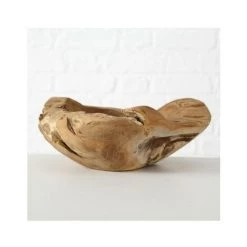 WADIGA Vide-Poche Rond Déco En Teck Naturel - Bois -Petit rangement Soldes Magasin 51434462 2