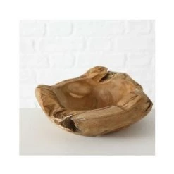 WADIGA Vide-Poche Rond Déco En Teck Naturel - Bois -Petit rangement Soldes Magasin 51434462 4