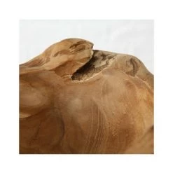 WADIGA Vide-Poche Rond Déco En Teck Naturel - Bois -Petit rangement Soldes Magasin 51434462 5