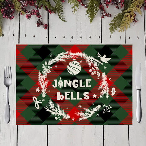 ZHUOXUAN Nouvelle Nappe De Napperon Western En Lin Imperméable Série Motif à Carreaux De Noël 6 ZHUOXUAN Nouvelle Nappe De Napperon Western En Lin Imperméable Série Motif à Carreaux De Noël – Image 4