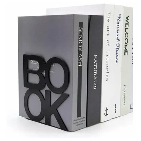 ZHUOXUAN Serre-livres - Serre-livres Décoratifs En Métal Prend En Charge Le Bureau Bookrack, Les Livres, La Conception D'apparence Merek, Heavy Duty 4 ZHUOXUAN Serre-livres - Serre-livres Décoratifs En Métal Prend En Charge Le Bureau Bookrack, Les Livres, La Conception D'apparence Merek, Heavy Duty â Image 2