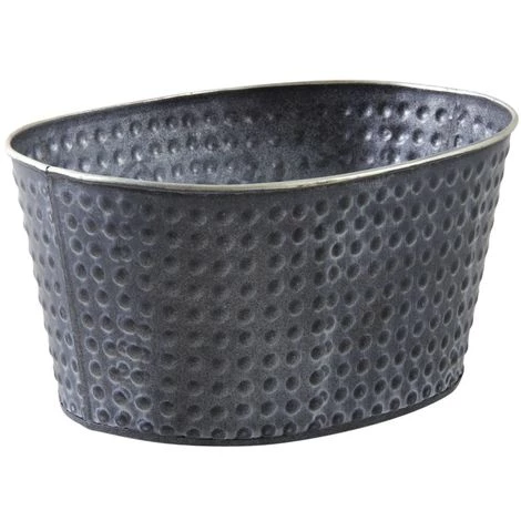 AUBRY GASPARD Corbeille Ovale En Métal Noir Laqué Mat Noir - Noir 3 AUBRY GASPARD Corbeille Ovale En Métal Noir Laqué Mat Noir - Noir