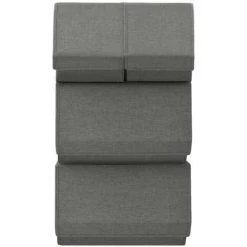 YOUTHUP Boîtes De Rangement Empilables 4 Pcs Tissu Anthracite - Anthracite -Petit rangement Soldes Magasin 51900203 3