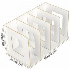 QERSTA En Bois 4 Sections Bureau Livre Rack, Livres CD DVD Stand De Stockage Étagère Porte-Magazine Serre-Livres Bureau Transportant Étagères Pour Étudiants Enfants Adulte(Blanc Chaud) 9 QERSTA En Bois 4 Sections Bureau Livre Rack, Livres CD DVD Stand De Stockage Étagère Porte-Magazine Serre-Livres Bureau Transportant Étagères Pour Étudiants Enfants Adulte(Blanc Chaud) -Petit rangement Soldes Magasin 51901881 3