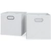 Boîte Pliable 30x30cm Blanc Lot De 2 Vicco -Petit rangement Soldes Magasin 52050920 1