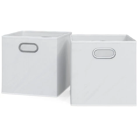Boîte Pliable 30x30cm Blanc Lot De 2 Vicco 3 Boîte Pliable 30x30cm Blanc Lot De 2 Vicco