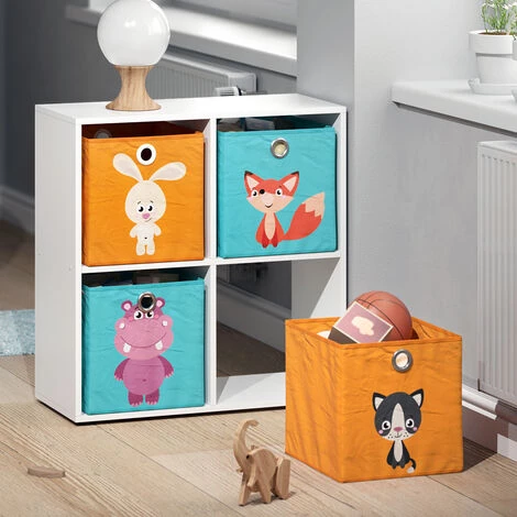 Boîte Pliable 30x30cm Lapin/Renard Lot De 2 Vicco 7 Boîte Pliable 30x30cm Lapin/Renard Lot De 2 Vicco – Image 5