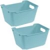 KEEEPER 2x Boîte De Rangement, Polypropylène, 1,8 L, Lotta, Bleu Clair, 19.5x14x10 Cm -Petit rangement Soldes Magasin 52070630 1