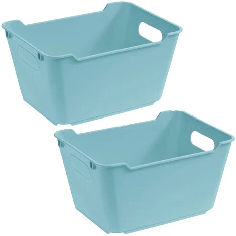 KEEEPER 2x Boîte De Rangement, Polypropylène, 1,8 L, Lotta, Bleu Clair, 19.5x14x10 Cm 3 KEEEPER 2x Boîte De Rangement, Polypropylène, 1,8 L, Lotta, Bleu Clair, 19.5x14x10 Cm