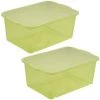 KEEEPER 2x Boîte De Rangement, Plastique Résistant (PP), 2,8 L, 25 X 17 X 10 Cm, Wilma, Vert Transparent 1 KEEEPER 2x Boîte De Rangement, Plastique Résistant (PP), 2,8 L, 25 X 17 X 10 Cm, Wilma, Vert Transparent -Petit rangement Soldes Magasin 52070646 1