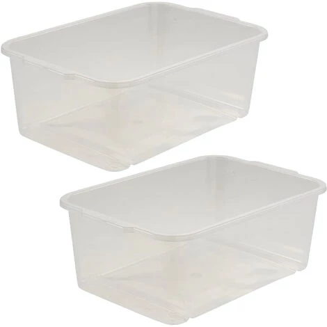 KEEEPER 2x Boîte De Rangement, Plastique Résistant (PP), 4,5 L, 30 X 20 X 11 Cm, Wilma, Neutre Transparent 3 KEEEPER 2x Boîte De Rangement, Plastique Résistant (PP), 4,5 L, 30 X 20 X 11 Cm, Wilma, Neutre Transparent