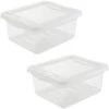 KEEEPER 2x Boîtes De Rangement, Naturel Transparent, 19,5 X 16,5 X 8,5 Cm -Petit rangement Soldes Magasin 52070666 1