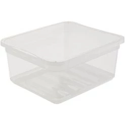 KEEEPER 2x Boîtes De Rangement, Naturel Transparent, 19,5 X 16,5 X 8,5 Cm -Petit rangement Soldes Magasin 52070666 3