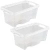 KEEEPER 2x Boîte De Rangement Avec Poignées Intégrées, Taille: S, 35 X 21 X 15 Cm, 6,5 L, Transparent 2 KEEEPER 2x Boîte De Rangement Avec Poignées Intégrées, Taille: S, 35 X 21 X 15 Cm, 6,5 L, Transparent -Petit rangement Soldes Magasin 52070670 1