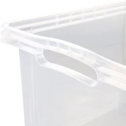 KEEEPER 2x Boîte De Rangement Avec Poignées Intégrées, Taille: M, 35 X 27 X 21 Cm, 13,5 L, Transparent 11 KEEEPER 2x Boîte De Rangement Avec Poignées Intégrées, Taille: M, 35 X 27 X 21 Cm, 13,5 L, Transparent -Petit rangement Soldes Magasin 52070671 5