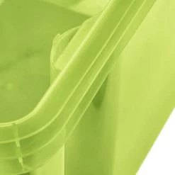 KEEEPER 2x Boîte De Rangement Avec Poignées Intégrées, Taille: M, 35 X 27 X 21 Cm, 13,5 L, Vert Transparent -Petit rangement Soldes Magasin 52070673 5