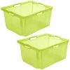 KEEEPER Boîte De Rangement 2x Avec Poignées Intégrées, Taille: Xxl, 52 X 43 X 26 Cm, 44 L, Vert Transparent 1 KEEEPER Boîte De Rangement 2x Avec Poignées Intégrées, Taille: Xxl, 52 X 43 X 26 Cm, 44 L, Vert Transparent -Petit rangement Soldes Magasin 52070693 1