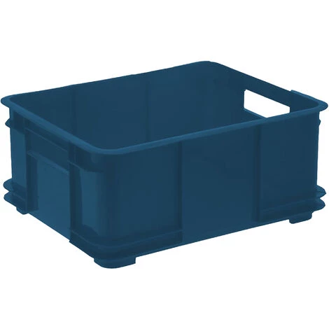 KEEEPER 2x Boîte De Rangement EUROBOX L, ECO Plastique (PP), 43 X 35 X 17,5 Cm, 20 L, Bleu 4 KEEEPER 2x Boîte De Rangement EUROBOX L, ECO Plastique (PP), 43 X 35 X 17,5 Cm, 20 L, Bleu – Image 2