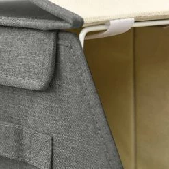 ASUPERMALL Boites De Rangement Empilables 4 Pcs Tissu Anthracite -Petit rangement Soldes Magasin 52076619 4