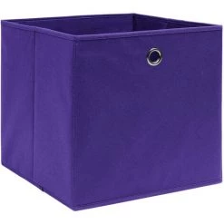 ASUPERMALL Boites De Rangement 10 Pcs Tissu Intisse 28x28x28 Cm Violet 9 ASUPERMALL Boites De Rangement 10 Pcs Tissu Intisse 28x28x28 Cm Violet -Petit rangement Soldes Magasin 52076789 3