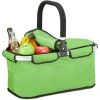 Relaxdays Panier De Courses Pliable, Avec Couvercle, Corbeille Avec Anse,25l, Polyester, Fermeture éclair,vert Clair. -Petit rangement Soldes Magasin 52203270 1