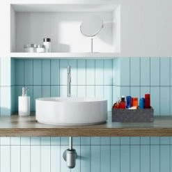 Relaxdays Corbeille De Rangement Avec Compartiments, Stockage Cosmétique, Salle De Bain, Poignées, 10x32x21 Cm, Gris -Petit rangement Soldes Magasin 52203872 2