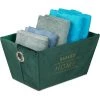 Relaxdays Panier De Rangement, Soie, Corbeille , Avec Poignées, Pour étagère Et Armoire, HLP 18,5x34x24 Cm, Vert Foncé 2 Relaxdays Panier De Rangement, Soie, Corbeille , Avec Poignées, Pour étagère Et Armoire, HLP 18,5x34x24 Cm, Vert Foncé -Petit rangement Soldes Magasin 52205098 1
